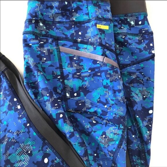 Lole High Waisted Blue Camo Pants - Picture 2 of 7